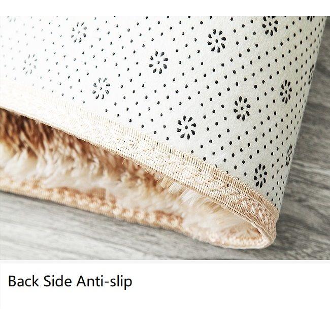 Soft Fluffy Long Hair Carpets Corridor Balcony Laundry Room Bedroom Non-Slip Mats