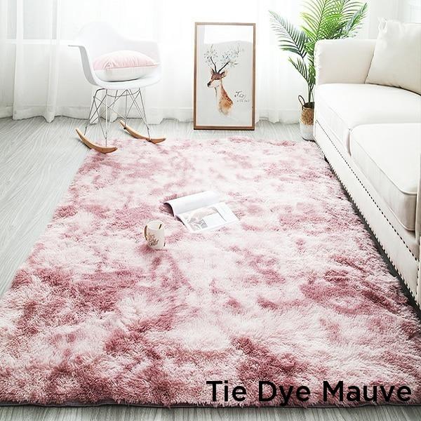 Soft Fluffy Long Hair Carpets Corridor Balcony Laundry Room Bedroom Non-Slip Mats