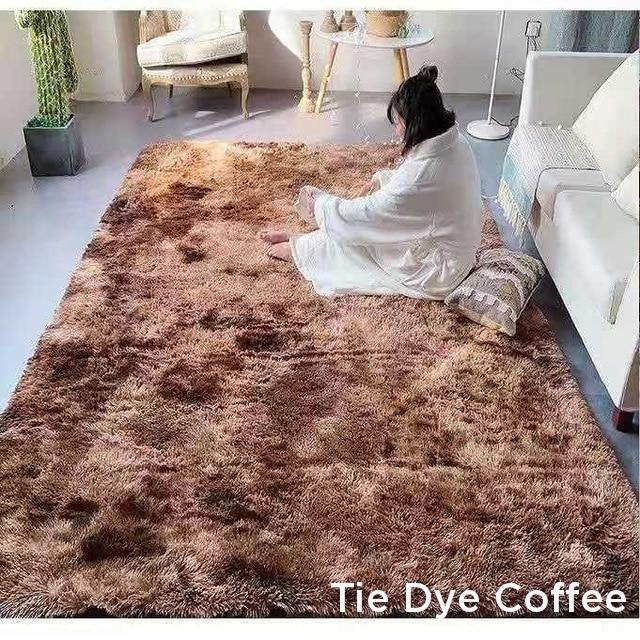 Soft Fluffy Long Hair Carpets Corridor Balcony Laundry Room Bedroom Non-Slip Mats