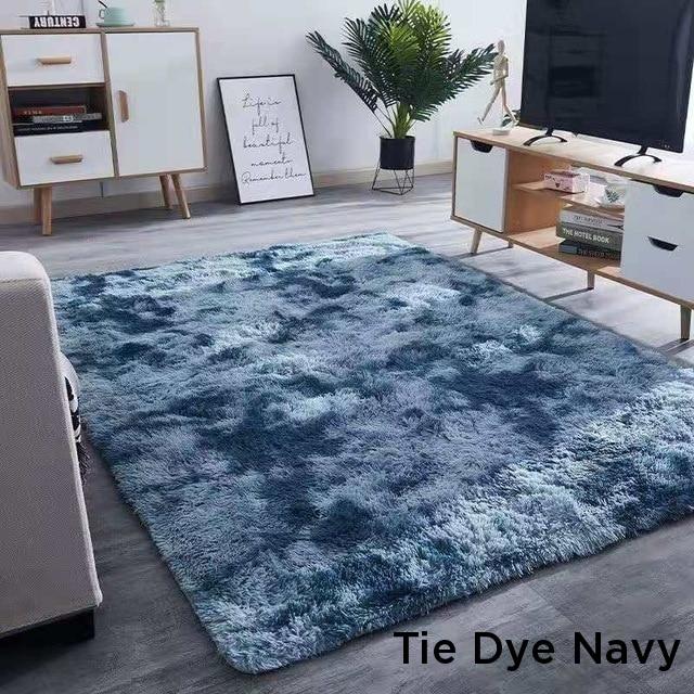 Soft Fluffy Long Hair Carpets Corridor Balcony Laundry Room Bedroom Non-Slip Mats