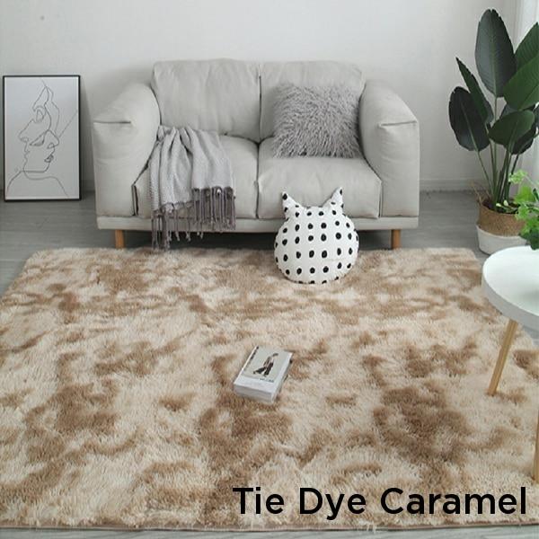 Soft Fluffy Long Hair Carpets Corridor Balcony Laundry Room Bedroom Non-Slip Mats