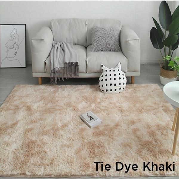 Soft Fluffy Long Hair Carpets Corridor Balcony Laundry Room Bedroom Non-Slip Mats