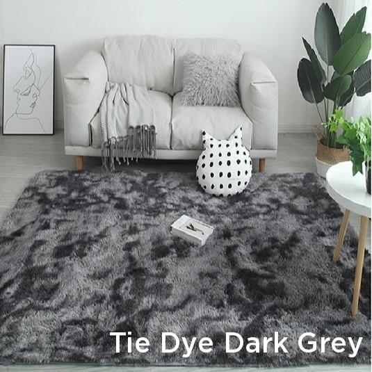 Soft Fluffy Long Hair Carpets Corridor Balcony Laundry Room Bedroom Non-Slip Mats