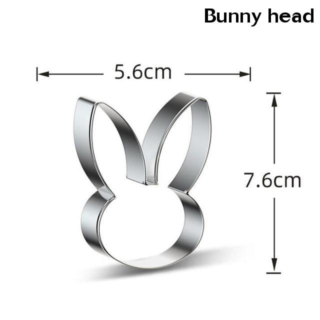 Easter Eggs Rabbit Chick Carrot Stainless Steel Cookie Cutters Baking Tools