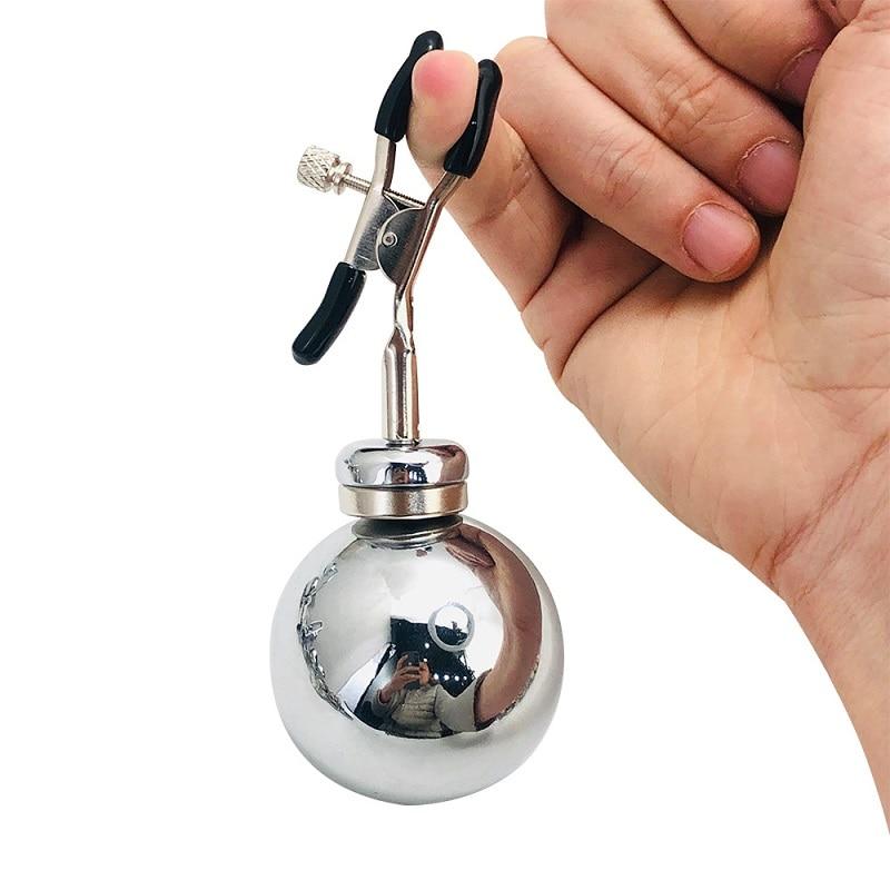 Big Metal Mag - Net Weight Nipple Clamps Bdsm Restraints Torture Play