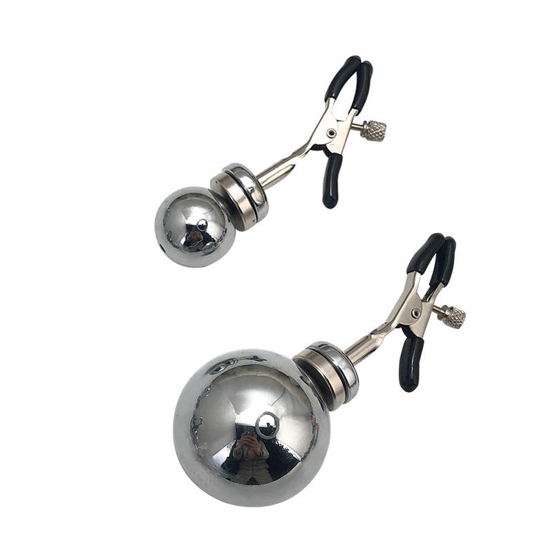 Big Metal Mag - Net Weight Nipple Clamps Bdsm Restraints Torture Play