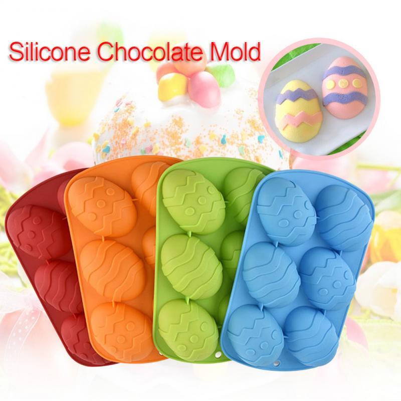 3D Easter Egg Silicone Chocolate Fondant Mold Baking Tools