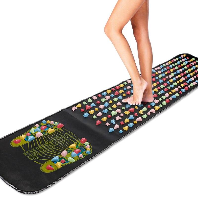 Rainbow Stone Foot Massager Mat Self Care Acupressure Reflexology