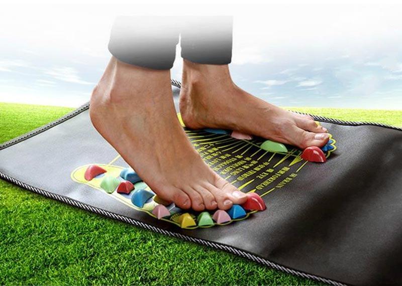 Rainbow Stone Foot Massager Mat Self Care Acupressure Reflexology
