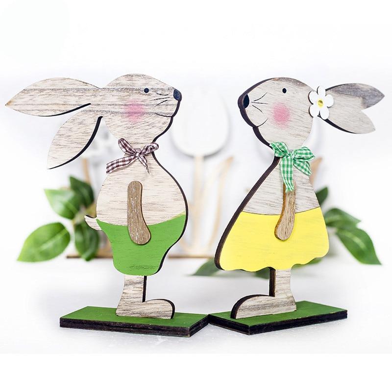 Easter Bunnies Rabbit Decorations Desktop Ornaments