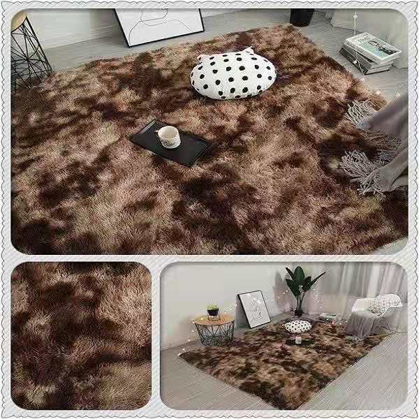 Soft Fluffy Long Hair Carpets Corridor Balcony Laundry Room Bedroom Non-Slip Mats