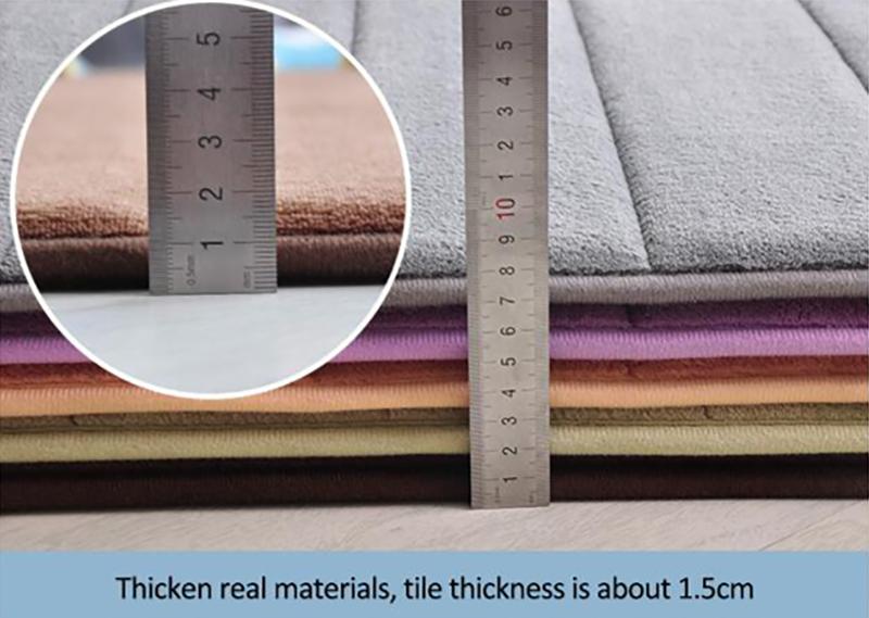 Water Absorbent Memory Foam Soft Non Slip Bath Mat