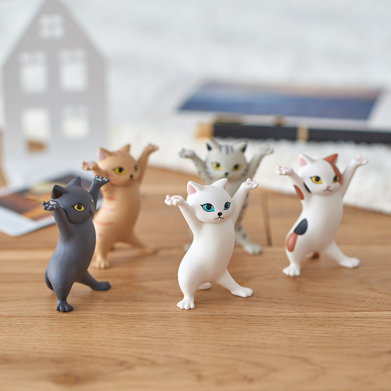 5Pc / Set Cute Cat Pen Holders Desk Accessories