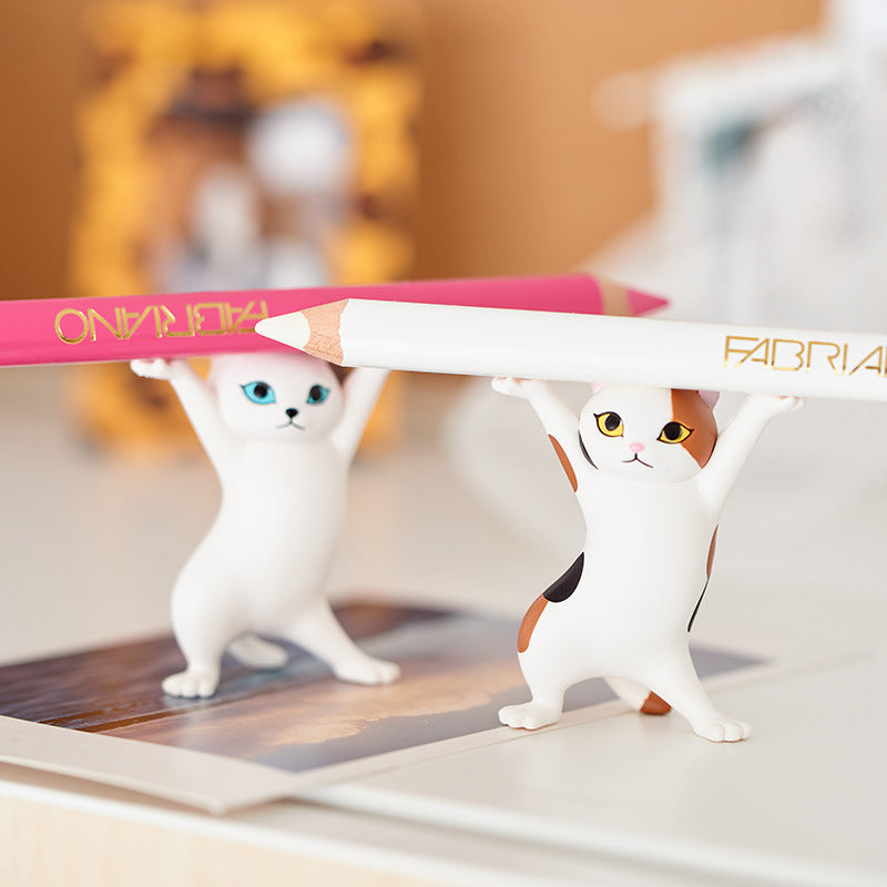 5Pc / Set Cute Cat Pen Holders Desk Accessories