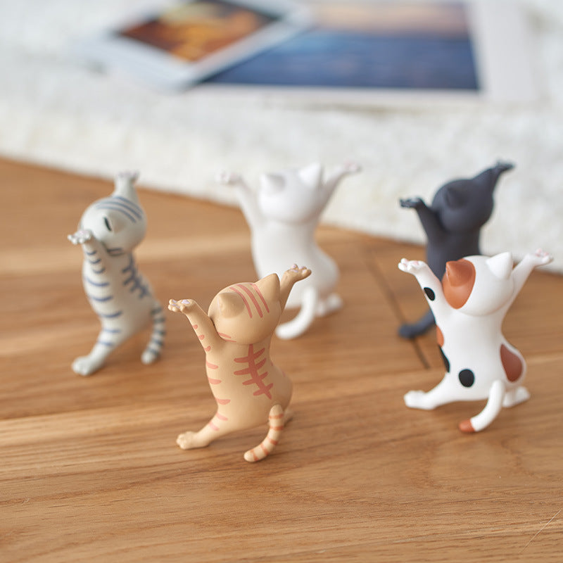 5Pc / Set Cute Cat Pen Holders Desk Accessories