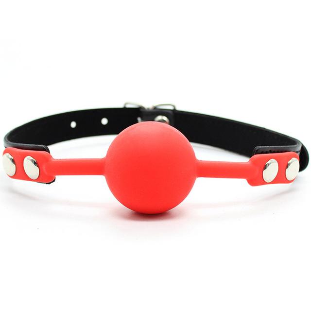 Silicone Ball Gag Red Pink Black Breathable Bdsm Bondage Restraint
