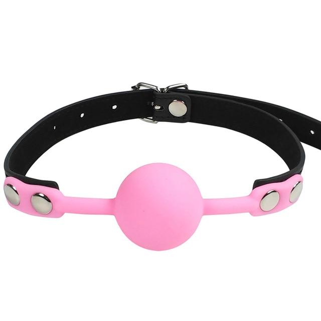 Silicone Ball Gag Red Pink Black Breathable Bdsm Bondage Restraint