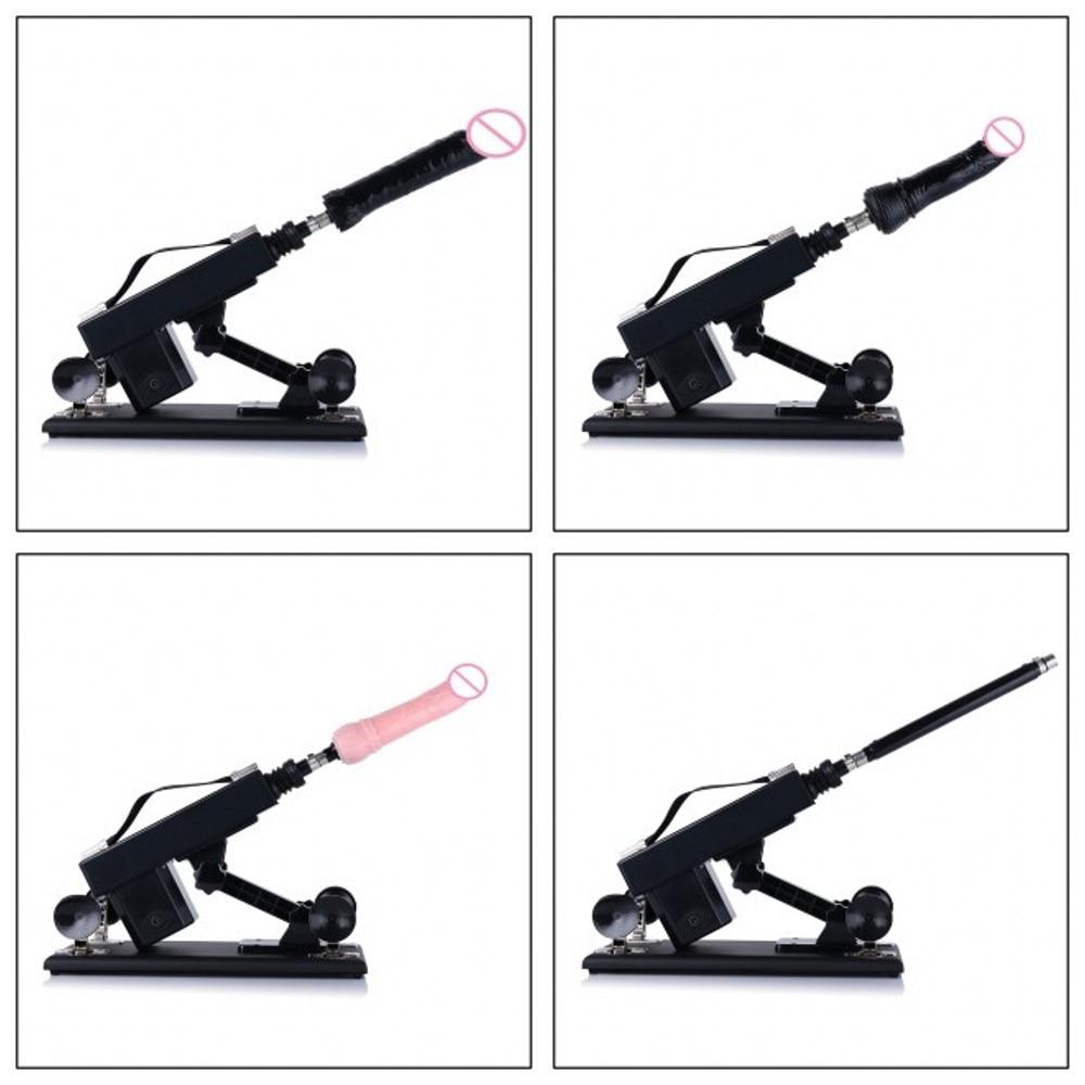 A2 Automatic Sex Machine 26Cm Inch 3 Huge Realistic Dildos Attachments