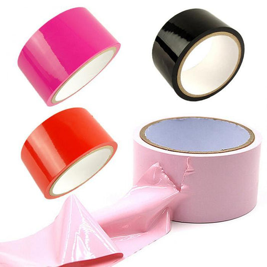 Black Red Pink Bondage Body Duct Tape Restraints Kink Bdsm Fetish Play