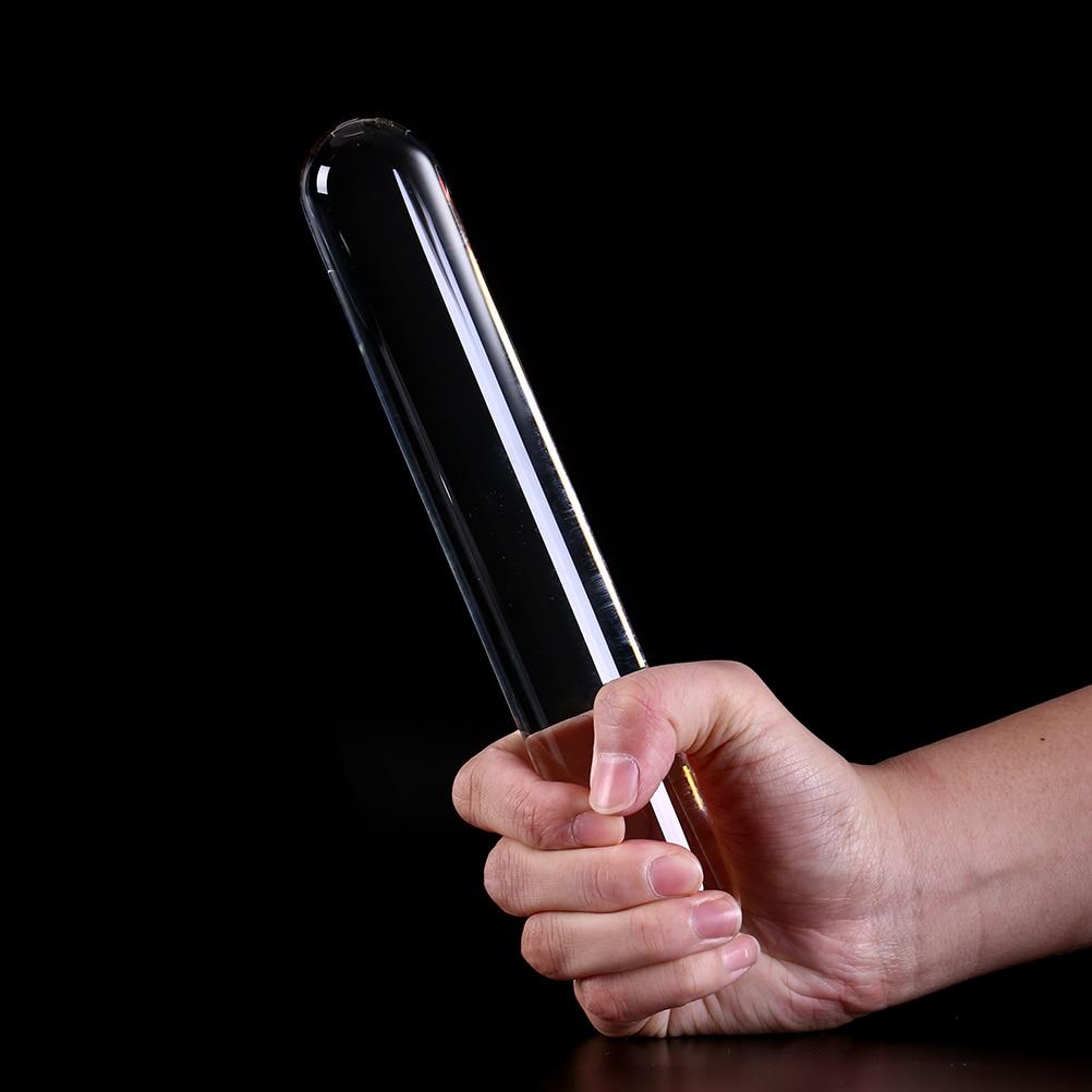 23Cm Glass Dildo Penis Anal Butt Plug Dong Bdsm Temperature Play