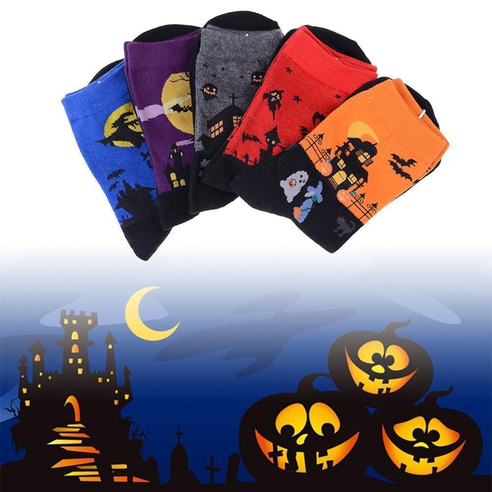 5 Pairs Spooky Sockies