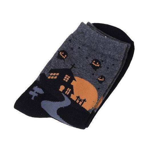 5 Pairs Spooky Sockies