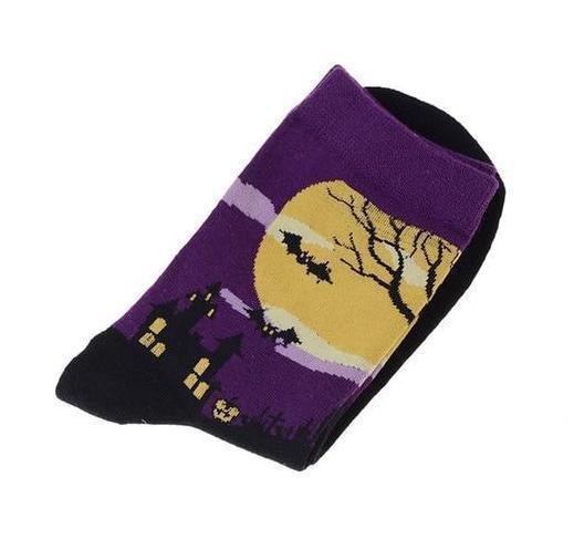 5 Pairs Spooky Sockies