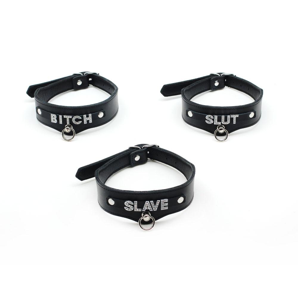 Bdsm Black Leather Adjustable Collar Submissive Sexy Kitten Fetish