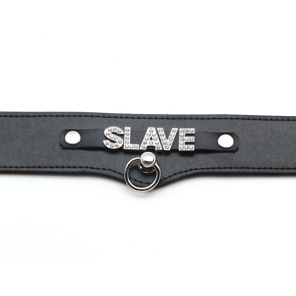 Bdsm Black Leather Adjustable Collar Submissive Sexy Kitten Fetish