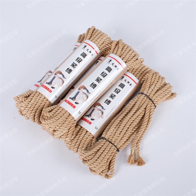 3 / 8 10M Soft Hemp Cotton Rope Bdsm Bondage Submissive Restraints