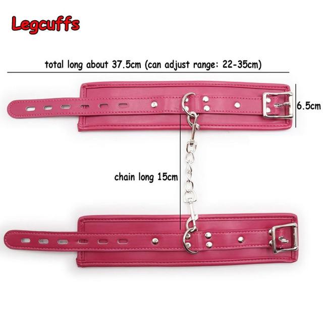 Pink Leather Wrist Or Ankle Cuffs Bdsm Toys Bondage Restraints