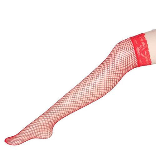 Thigh High Lace Top Fishnet Stockings Sexy Lingerie Erotic Hosiery