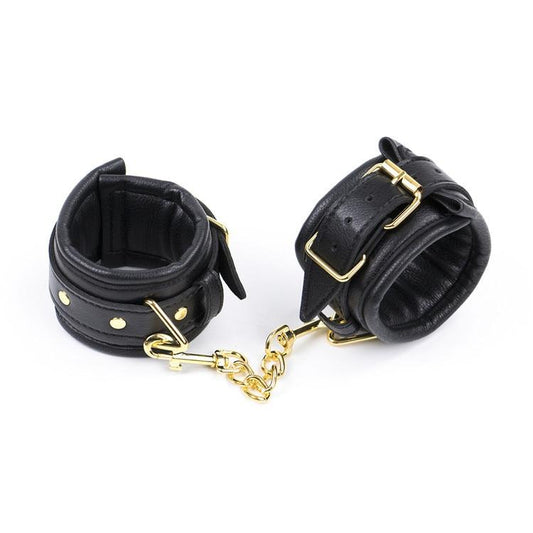 Soft Black Hand Ankle Cuffs Bondage Restraints Bdsm Fetish