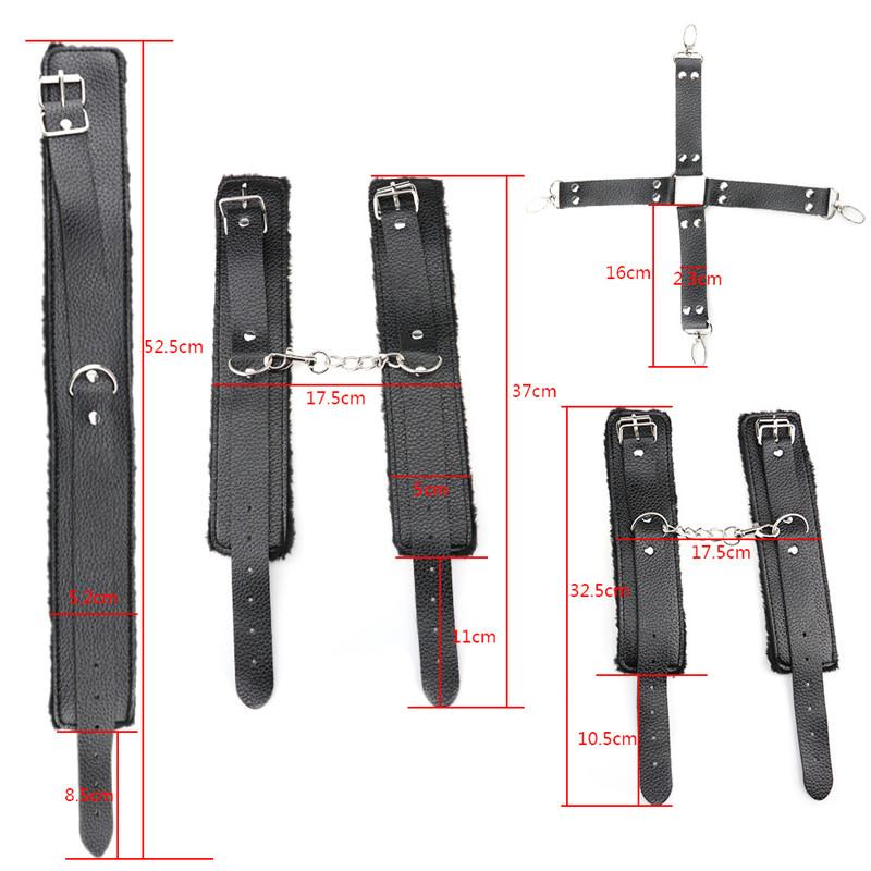 Bondage Starter Kit 10 Pieces Gag Flogger Restraints Blindfold Cuffs Collar