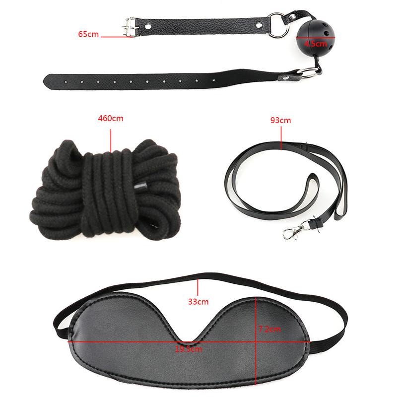 Bondage Starter Kit 10 Pieces Gag Flogger Restraints Blindfold Cuffs Collar