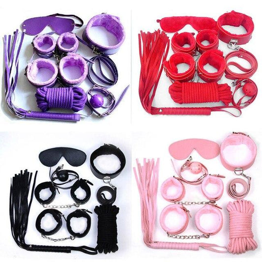 Bondage Starter Kit Blindfold Gag Flogger Restraints