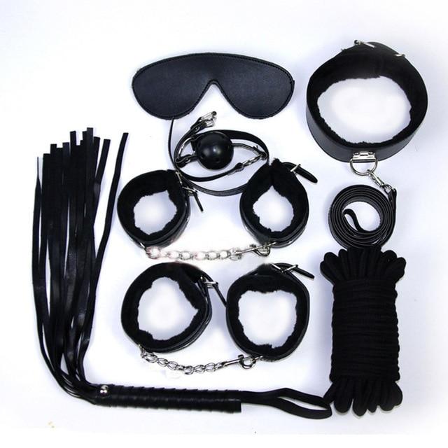 Bondage Starter Kit Blindfold Gag Flogger Restraints
