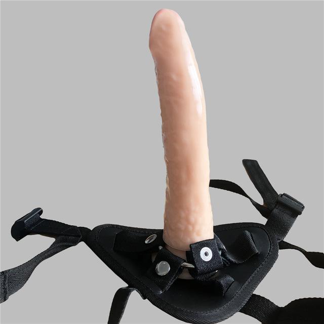 Realistic Jelly Dildo Strapon Harness Couples On