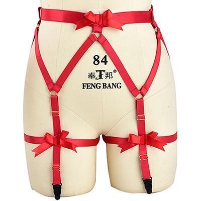Satin Body Harness For Women Fetish Clothing