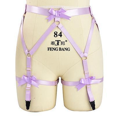 Satin Body Harness For Women Fetish Clothing