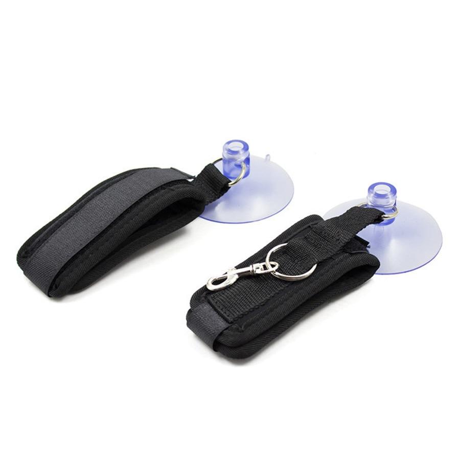 Black Suction Cup Handcuffs Ankle Cuffs Shower Restraints Bdsm Bondage