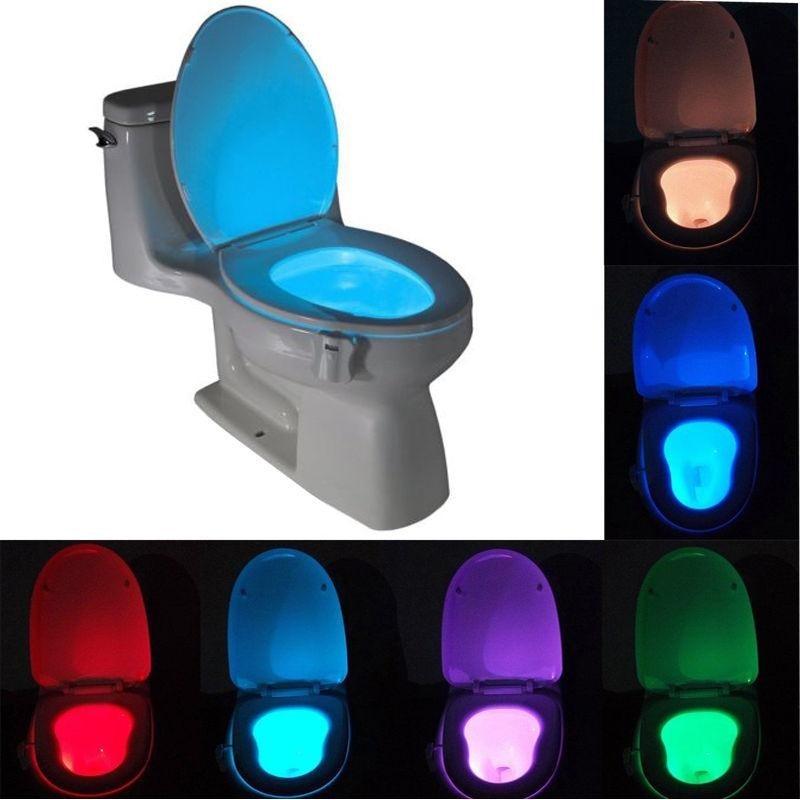 8 Colors Led Toilet Nightlight Motion Activated Sensor Lamp