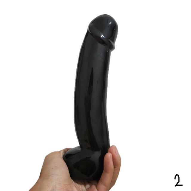 Natural Black Obsidian Massage Wand Dildo Sex Toys Women