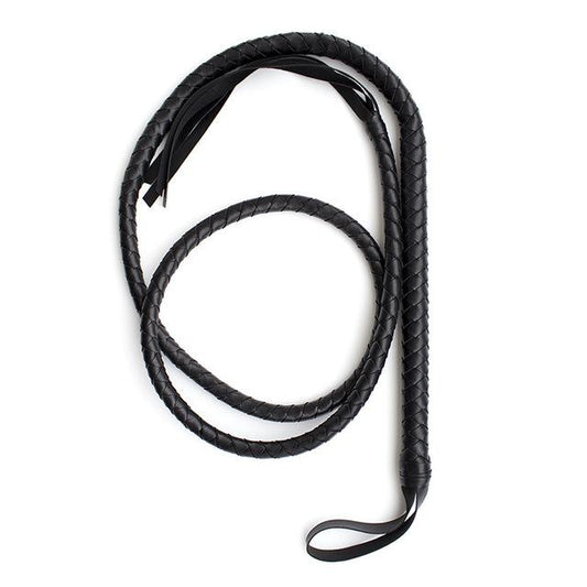 Black Red Snake Whip 210Cm Impact Play Spanking Bondage Kink Fetish