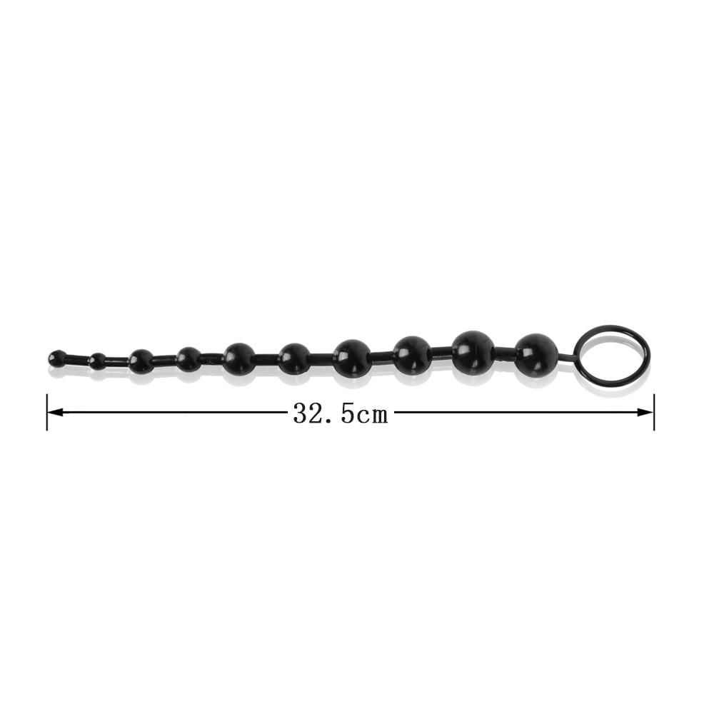 Flexible 31Cm Colourful Anal Beads String Butt Plug