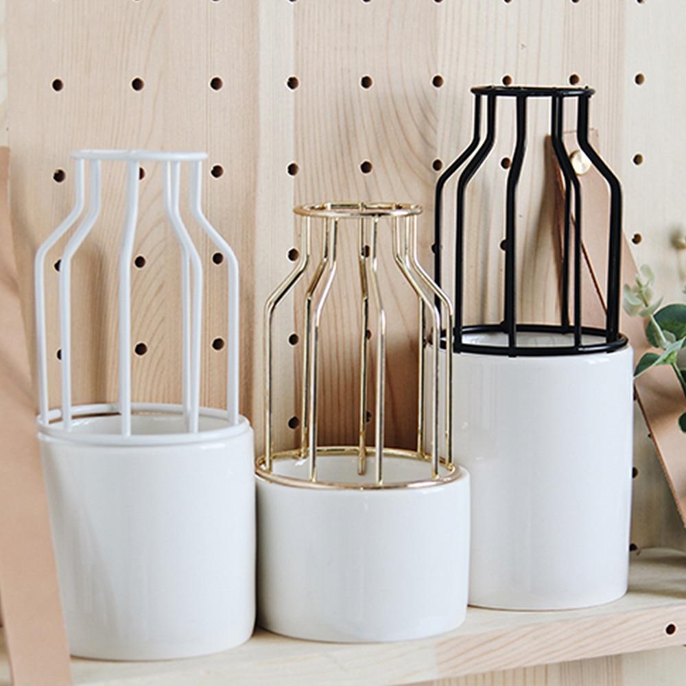 Nordic Iron Ceramic Vase Decor