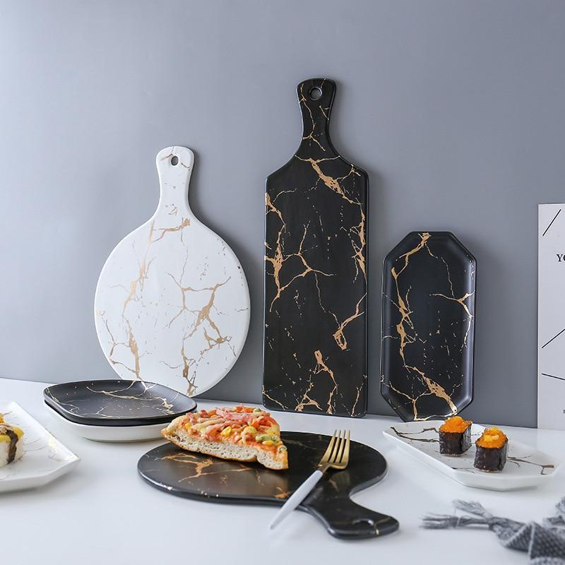 Sophisticated Marble Serving Tray Tableware Decor