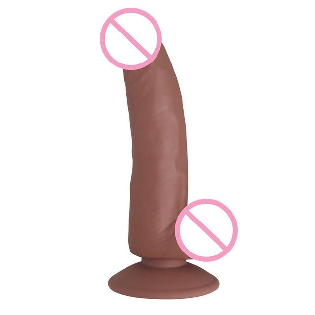 20Cm Silicone Dong Realistic Penis Dildo Suction Cup Masturbation