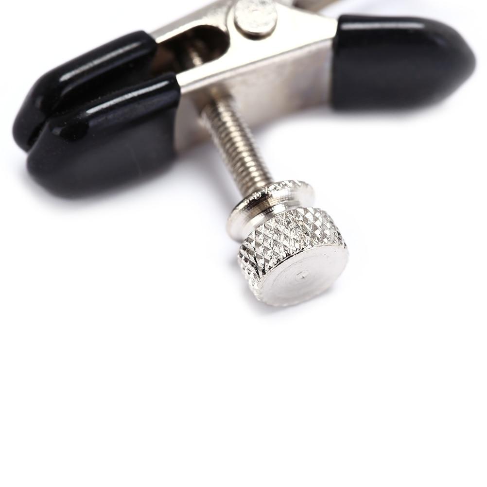 Stainless Steel Metal Chain Nipple Clamps Bdsm Bondage Restraints Kink