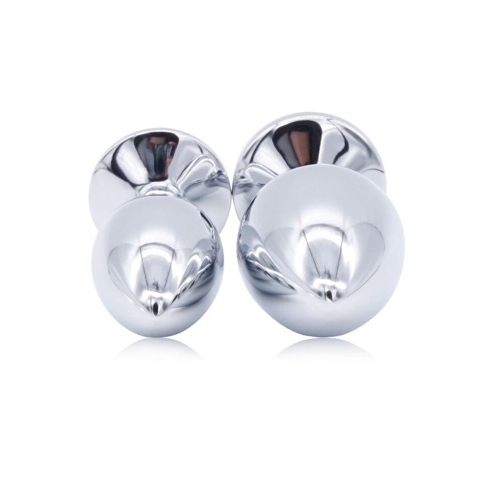 Purple Rose Stainless Steel Anal Plugs 3 Sizes Vibrating Bdsm Butt Set